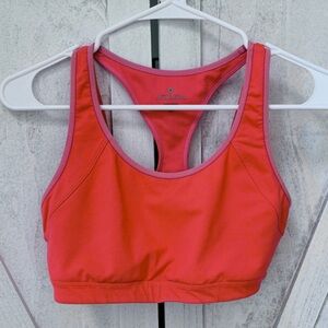 Athleta Triple Dare Sports Bra Women's Activewear Athletic Size Medium Coral